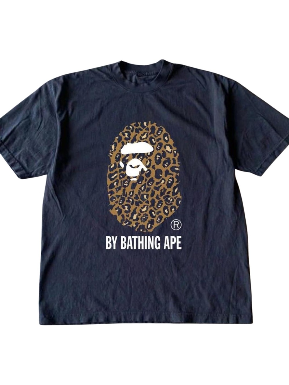 Gildan Black Navy Tee with Leopard Ape